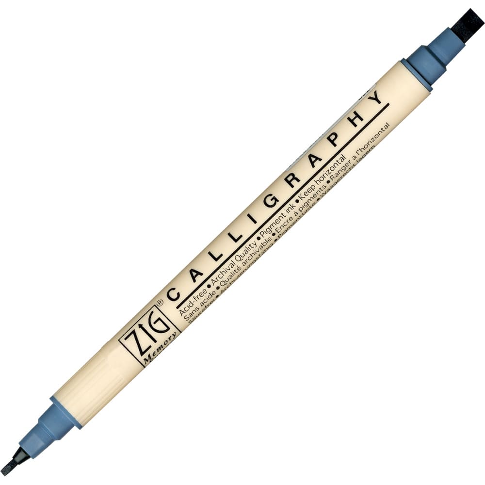 Caneta Caligrafia Artística Zig Kuretake 092 Steel Gray