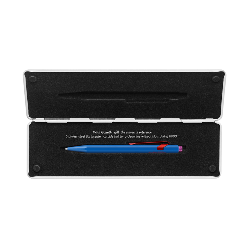 Caneta Esferográfica Caran d'Ache 849 Claim Your Style Cobalt Blue Edição Limitada