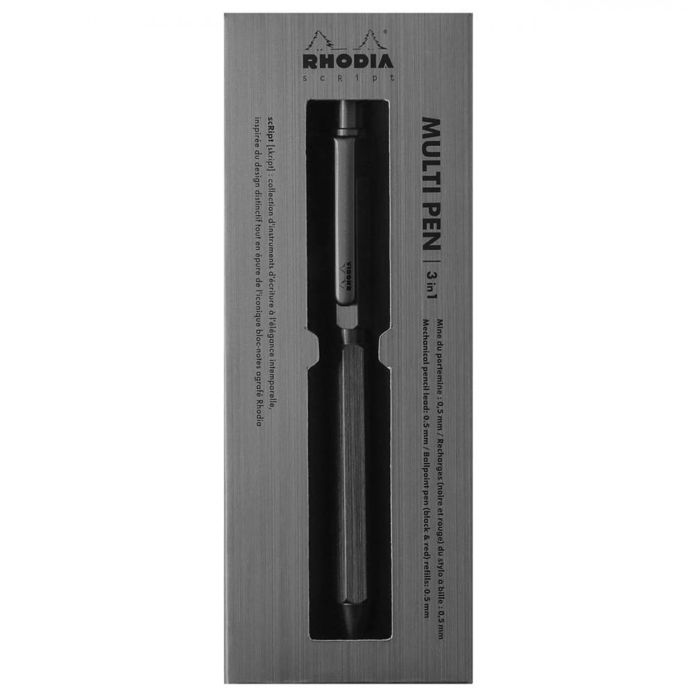 Caneta Multifuncional Rhodia Multi Pen Script Titanium