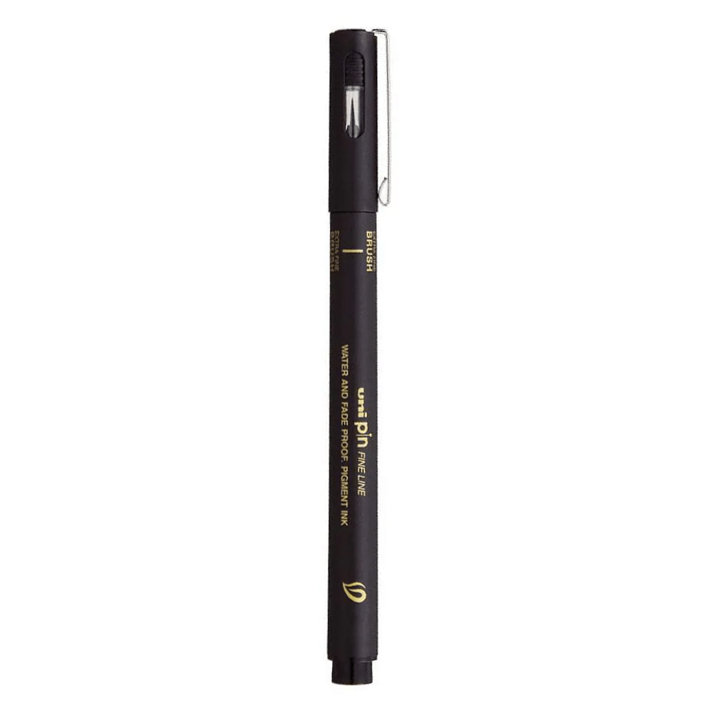 Caneta Nanquim Uni PIN Uni-Ball Extra Fine Brush Preto