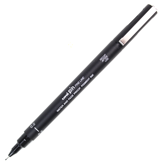 Caneta Nanquim Uni PIN 200 Uni-Ball 0.2 Preto
