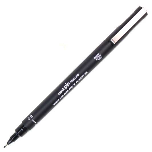 Caneta Nanquim Uni PIN 200 Uni-Ball 0.8 Preto