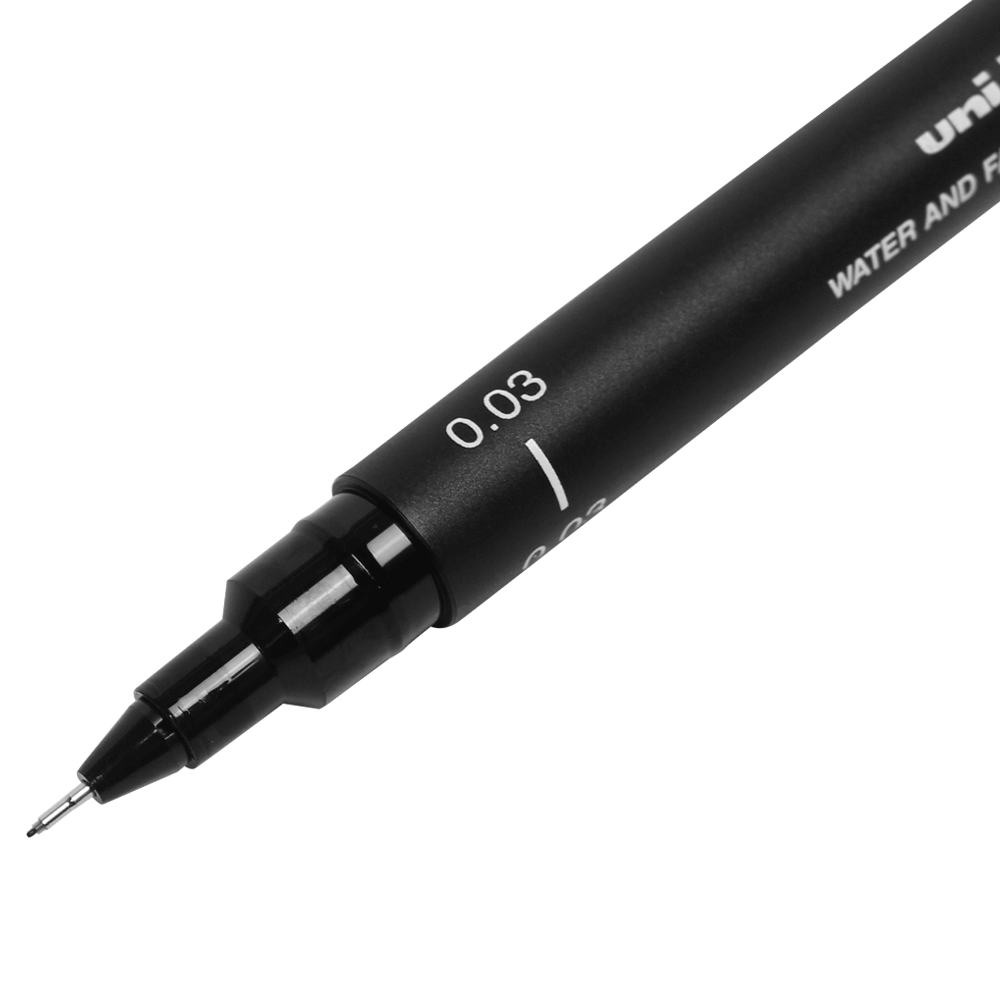 Caneta Nanquim Uni PIN 200 Uni-Ball 0.03 Preto