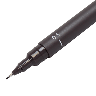 Caneta Nanquim Uni PIN 200 Uni-Ball 0.5 Cinza Escuro