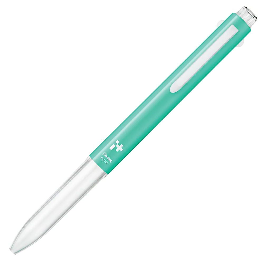 Caneta Multifuncional I+ Pentel Personalizável 3 Gatilhos Verde