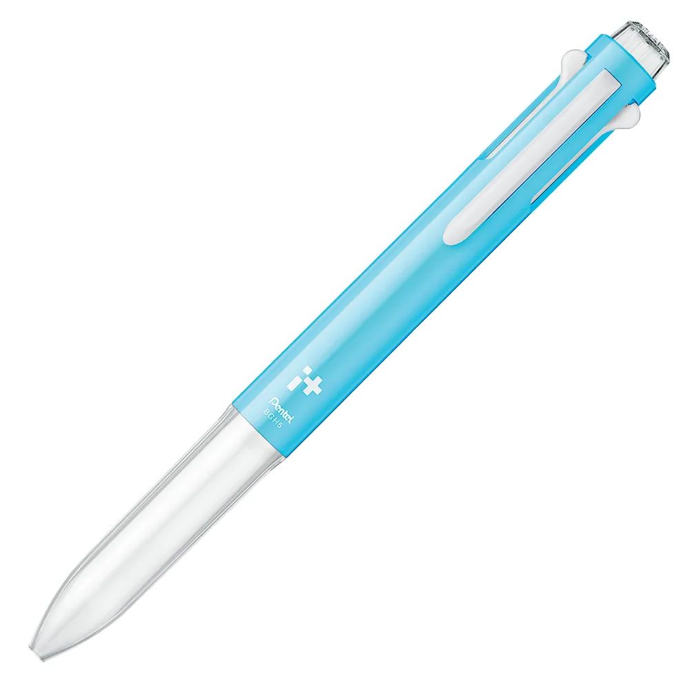 Caneta Multifuncional I+ Pentel Personalizável 5 Gatilhos Azul Claro