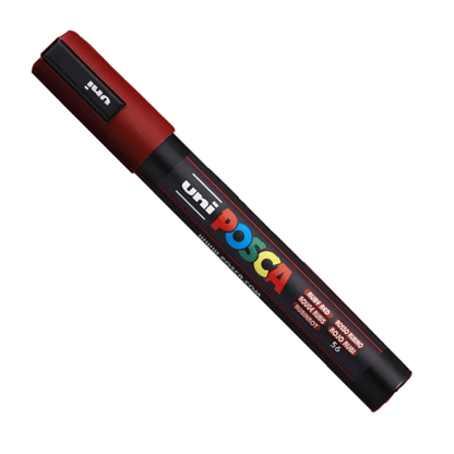 Caneta Posca Uni Ball PC-5M Vermelho Ruby