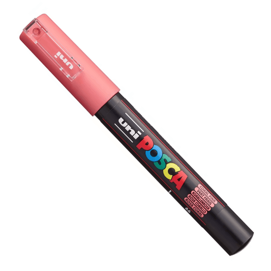 Caneta Posca Uni Ball PC-1MC Rosa Coral