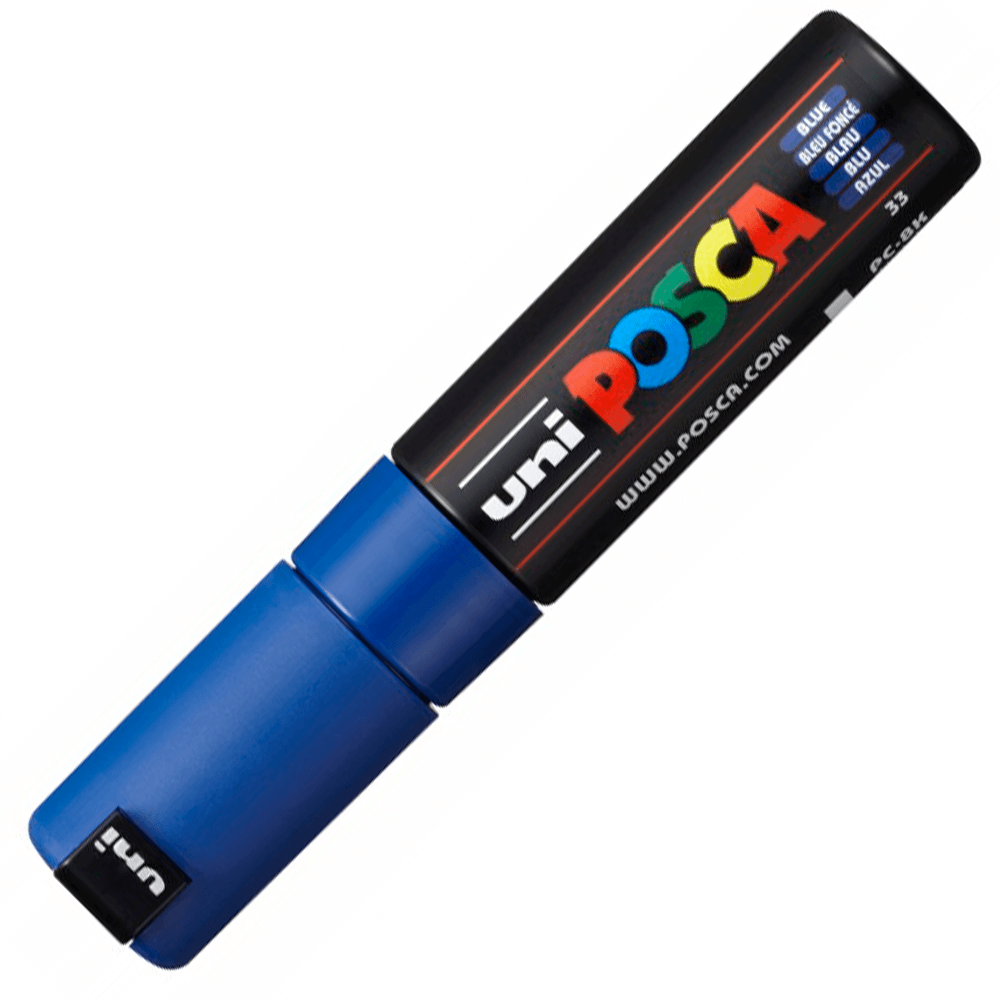 Caneta Posca Uni Ball Extra Board PC-8K Azul