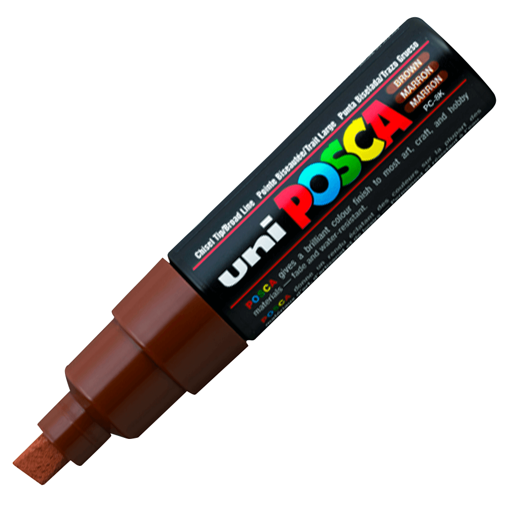 Caneta Posca Uni Ball Extra Board PC-8K Marrom