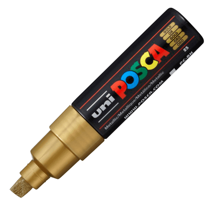 Caneta Posca Uni Ball Extra Board PC-8K Ouro