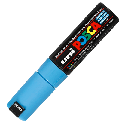 Caneta Posca Uni Ball Extra Board PC-8K Azul Claro