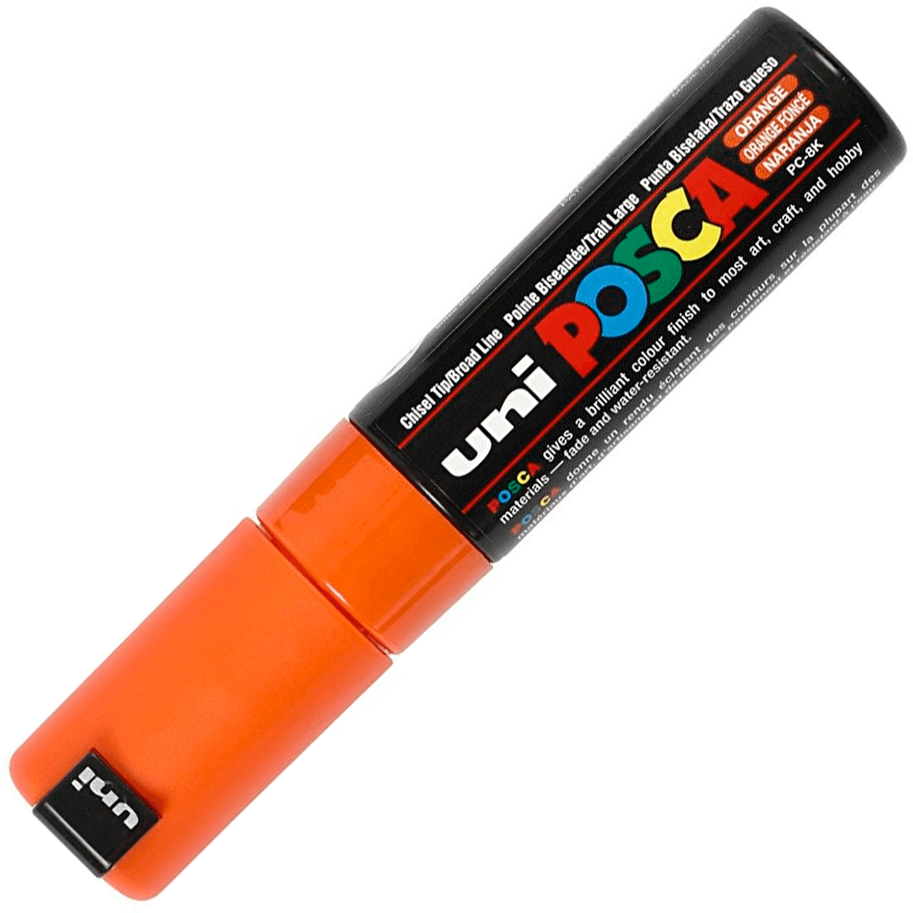 Caneta Posca Uni Ball Extra Board PC-8K Laranja