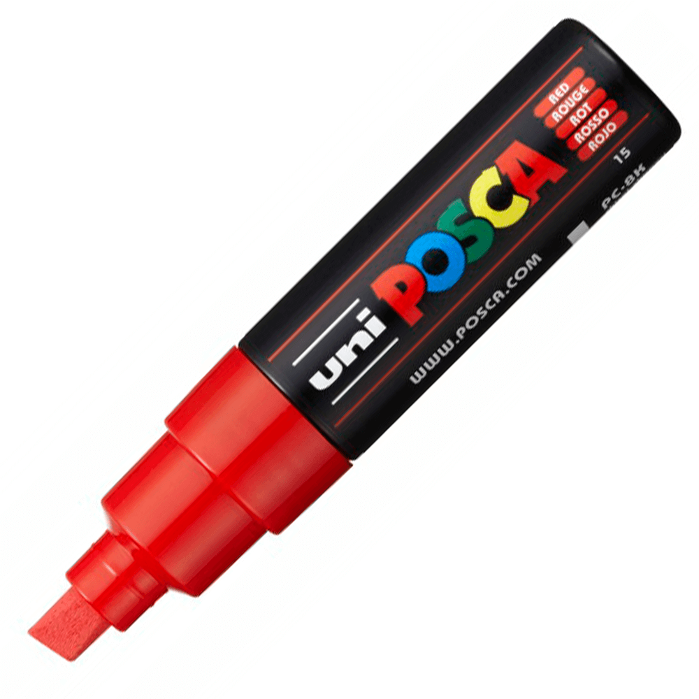 Caneta Posca Uni Ball Extra Board PC-8K Vermelha