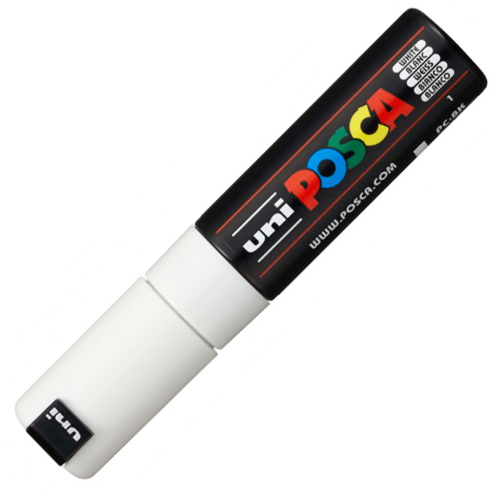 Caneta Posca Uni Ball Extra Board PC-8K Branca