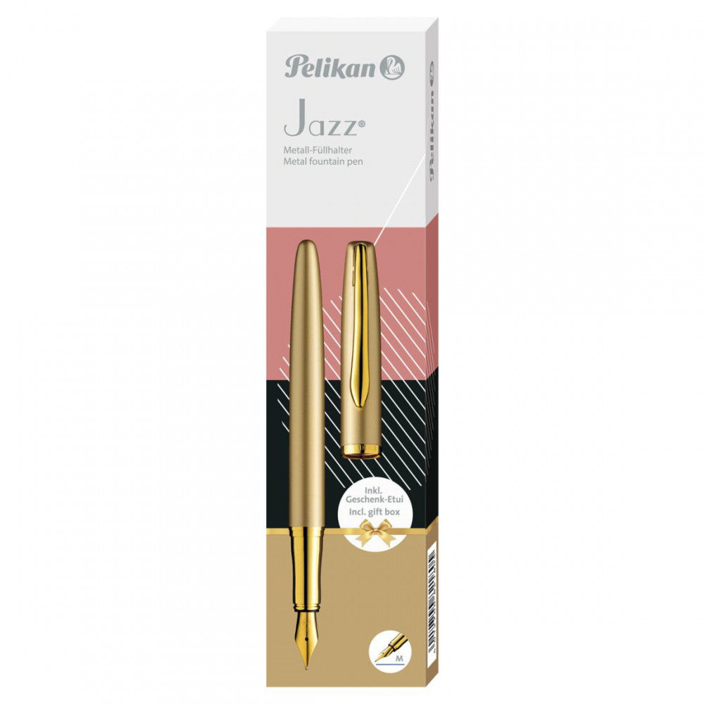 Caneta Tinteiro Jazz Gold Pelikan Edição Limitada