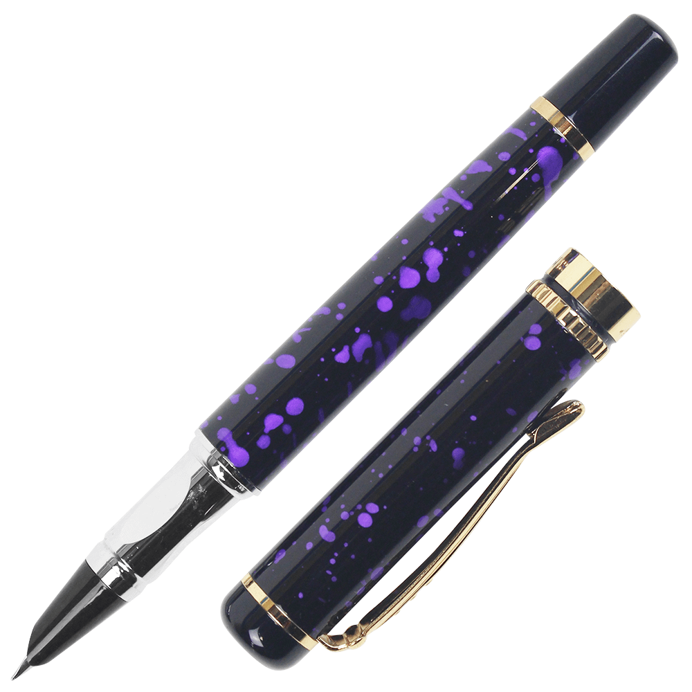 Caneta Tinteiro YIREN 3156 Efeito Mármore Purple