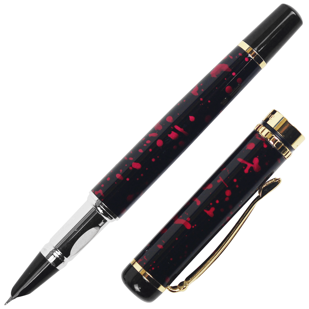 Caneta Tinteiro YIREN 3156 Efeito Mármore Red