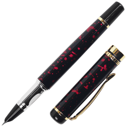 Caneta Tinteiro YIREN 3156 Efeito Mármore Red