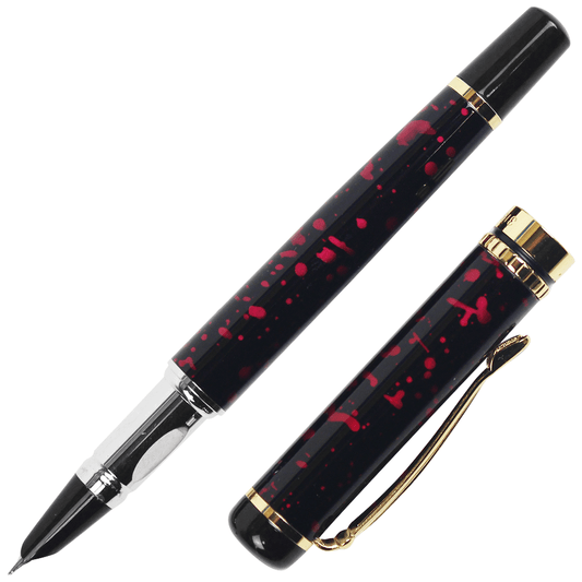 Caneta Tinteiro YIREN 3156 Efeito Mármore Red