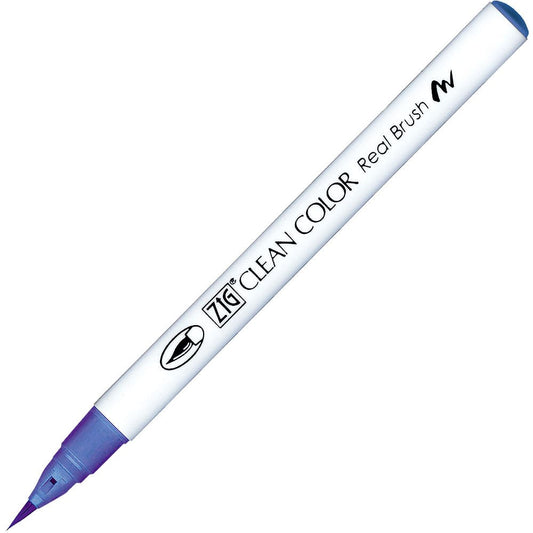 Caneta Pincel Kuretake Zig Clean Color Real Brush Iris Blue 316