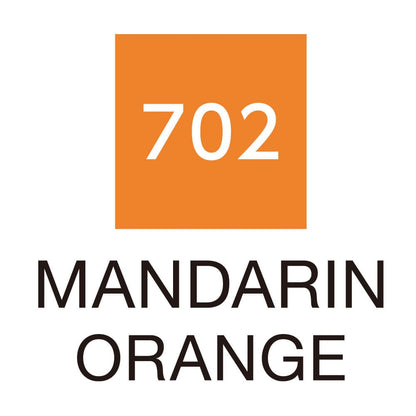 Caneta Pincel Kuretake Zig Clean Color Real Brush Mandarin Orange 702
