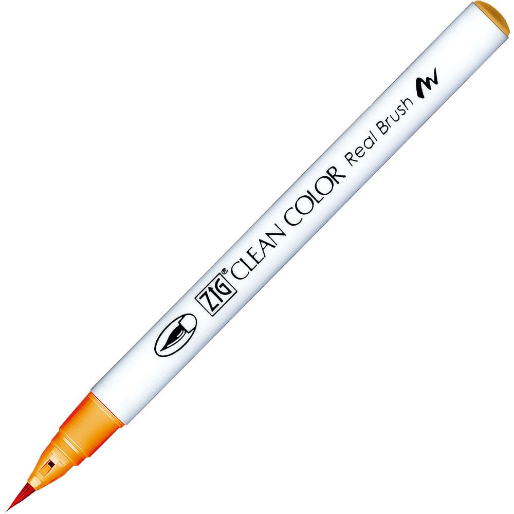 Caneta Pincel Kuretake Zig Clean Color Real Brush Marigold 701