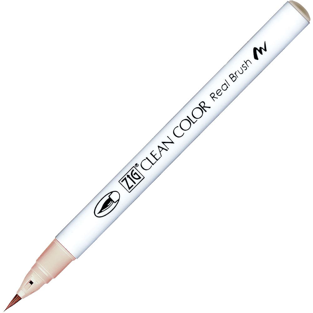 Caneta Pincel Kuretake Zig Clean Color Real Brush Milk Tea 607