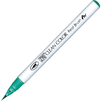 Caneta Pincel Kuretake Zig Clean Color Real Brush Mint Leaf 420