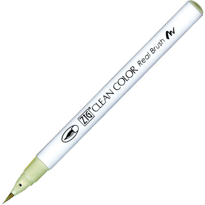 Caneta Pincel Kuretake Zig Clean Color Real Brush Pastel Green 422