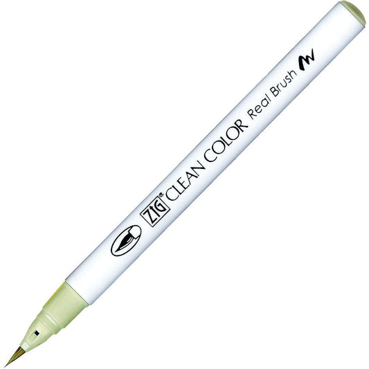 Caneta Pincel Kuretake Zig Clean Color Real Brush Pastel Green 422