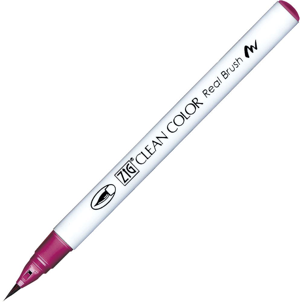 Caneta Pincel Kuretake Zig Clean Color Real Brush Plum 813