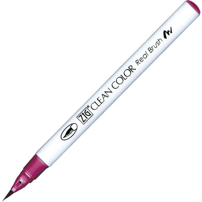 Caneta Pincel Kuretake Zig Clean Color Real Brush Plum 813