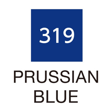 Caneta Pincel Kuretake Zig Clean Color Real Brush Prussian Blue 319