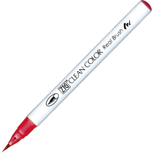 Caneta Pincel Kuretake Zig Clean Color Real Brush Rose Red 211