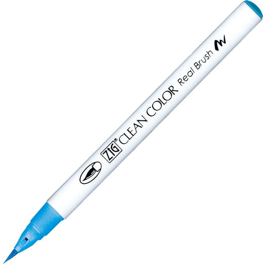 Caneta Pincel Kuretake Zig Clean Color Real Brush Sky Blue 309