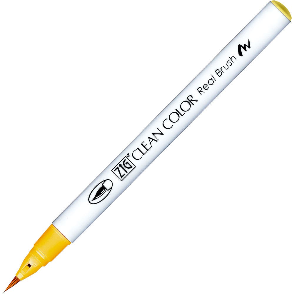 Caneta Pincel Kuretake Zig Clean Color Real Brush Summer Sun 503