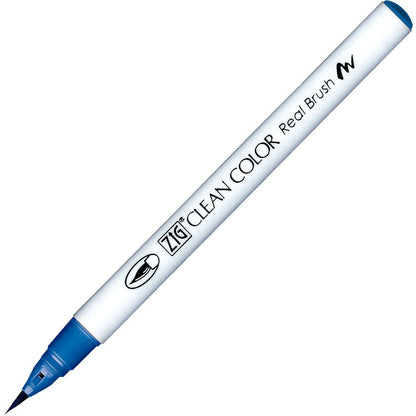 Caneta Pincel Kuretake Zig Clean Color Real Brush True Blue 314