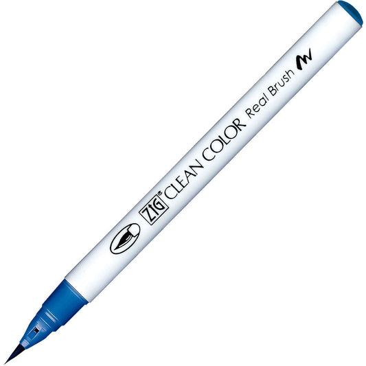 Caneta Pincel Kuretake Zig Clean Color Real Brush True Blue 314