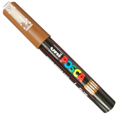 Caneta Posca Uni Ball PC-1MC Marrom