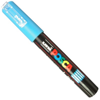 Caneta Posca Uni Ball PC-1MC Azul Claro