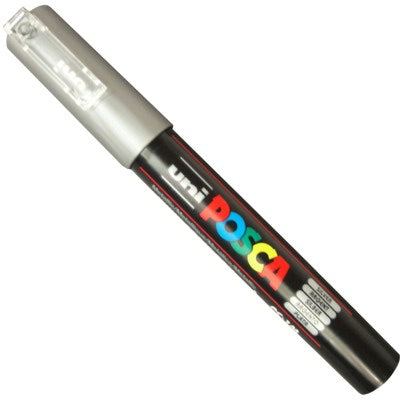 Caneta Posca Uni Ball PC-1MC Prata