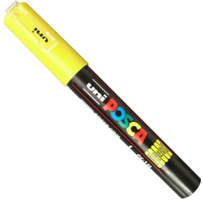 Caneta Posca Uni Ball PC-1MC Amarelo