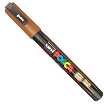 Caneta Posca Uni Ball PC-3M Marrom