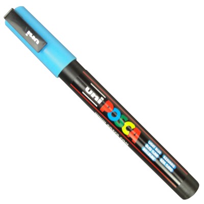 Caneta Posca Uni Ball PC-3M Azul Claro