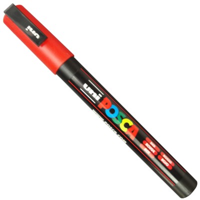 Caneta Posca Uni Ball PC-3M Vermelho