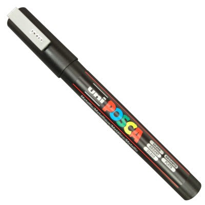 Caneta Posca Uni Ball PC-3M Prata