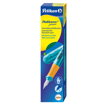 Caneta Tinteiro Pelikano Junior Turquoise Para Canhoto Pelikan