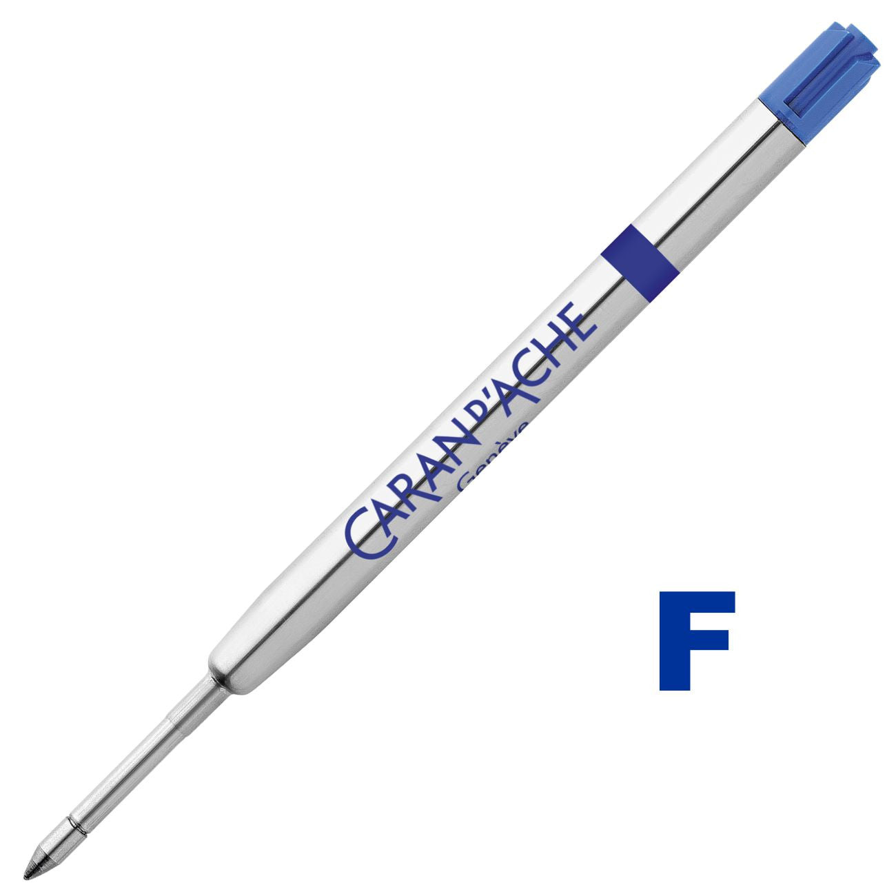 Carga Para Caneta RollerBall Caran d'Ache F Azul