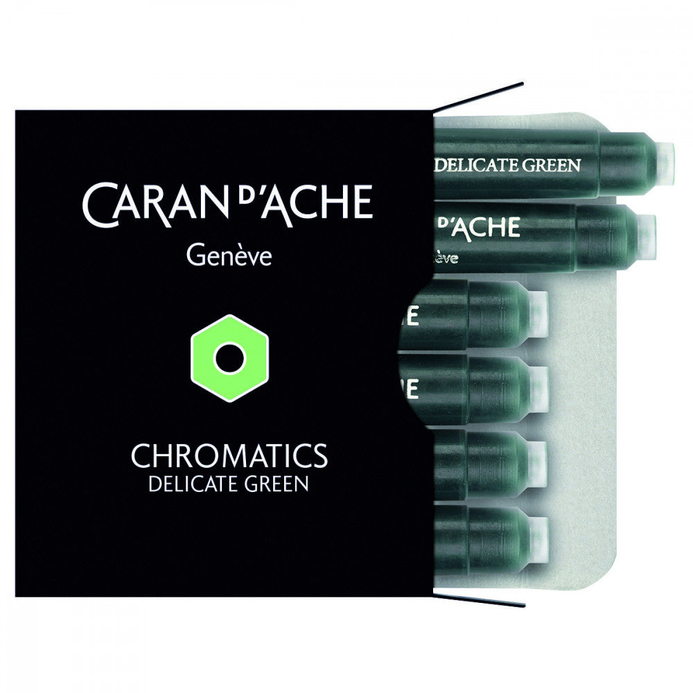 Cartucho Para Caneta Tinteiro Chromatics Caran d'Ache Delicate Green 6 Unidades